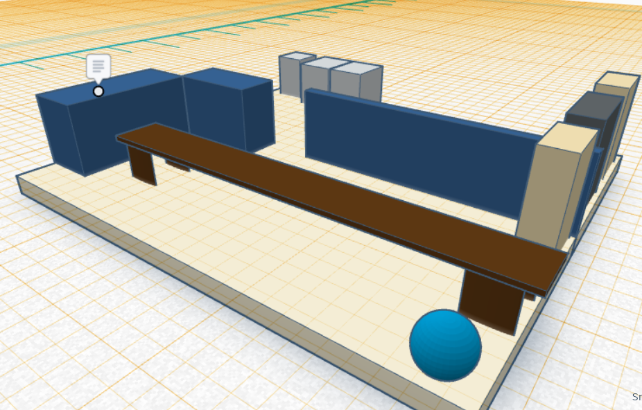 Whoa, this would be what our basement would look like if we had a room-length table in it!